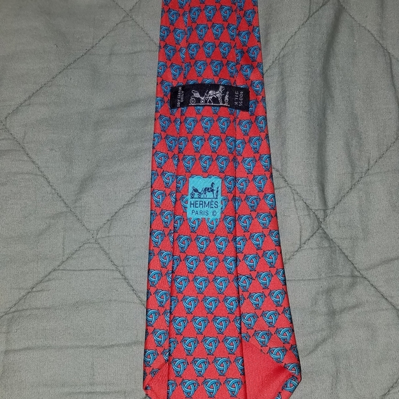 Vintage Hermes 100% Silk Tie - Picture 1 of 3